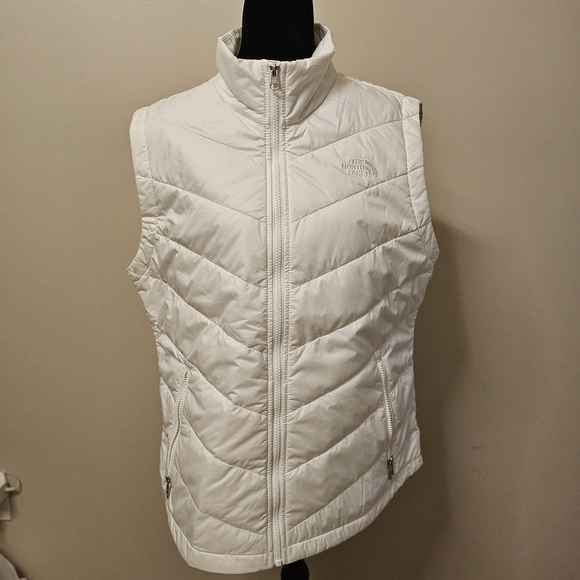 The North Face White Puffer Vest - Picture 1 of 1